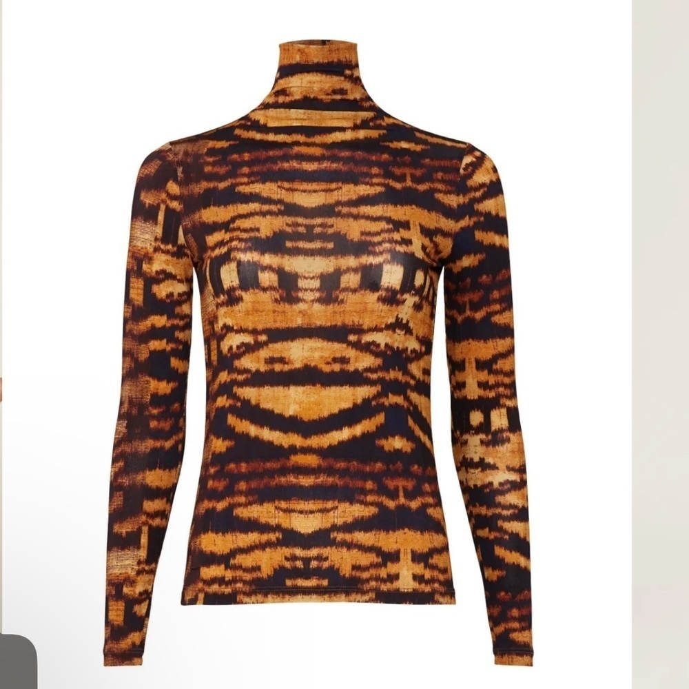 Ulla Johnson Aurelia Long Sleeve mock neck Top - Picture 5 of 8